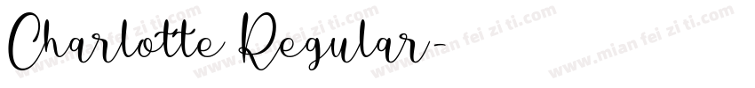 Charlotte Regular字体转换